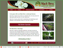 Tablet Screenshot of mackbrosnursery.com